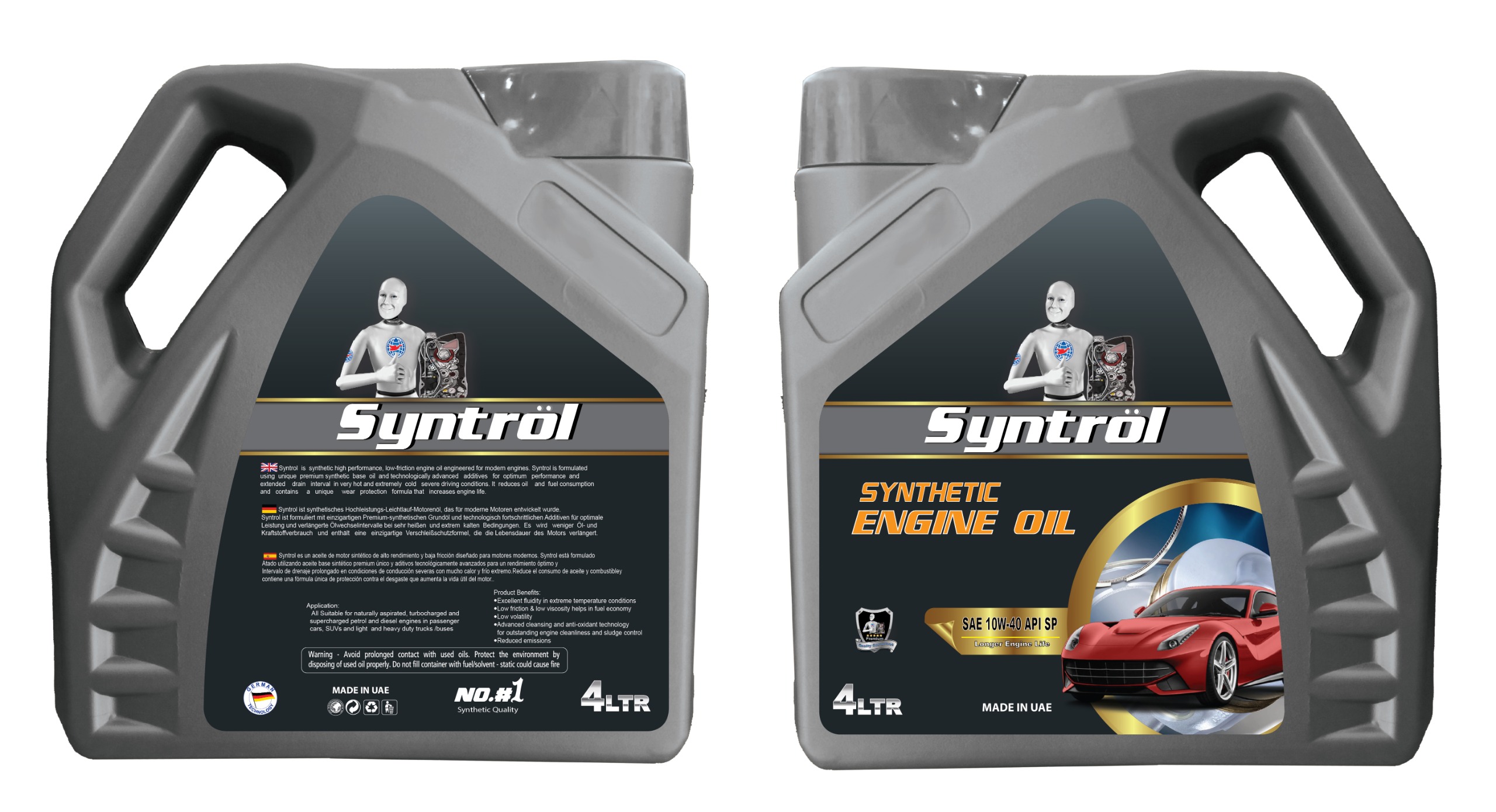 ACEITE 10W40 X 4 LTS SYNTROL API SP NAFTA SINTETICO                                                                                                   