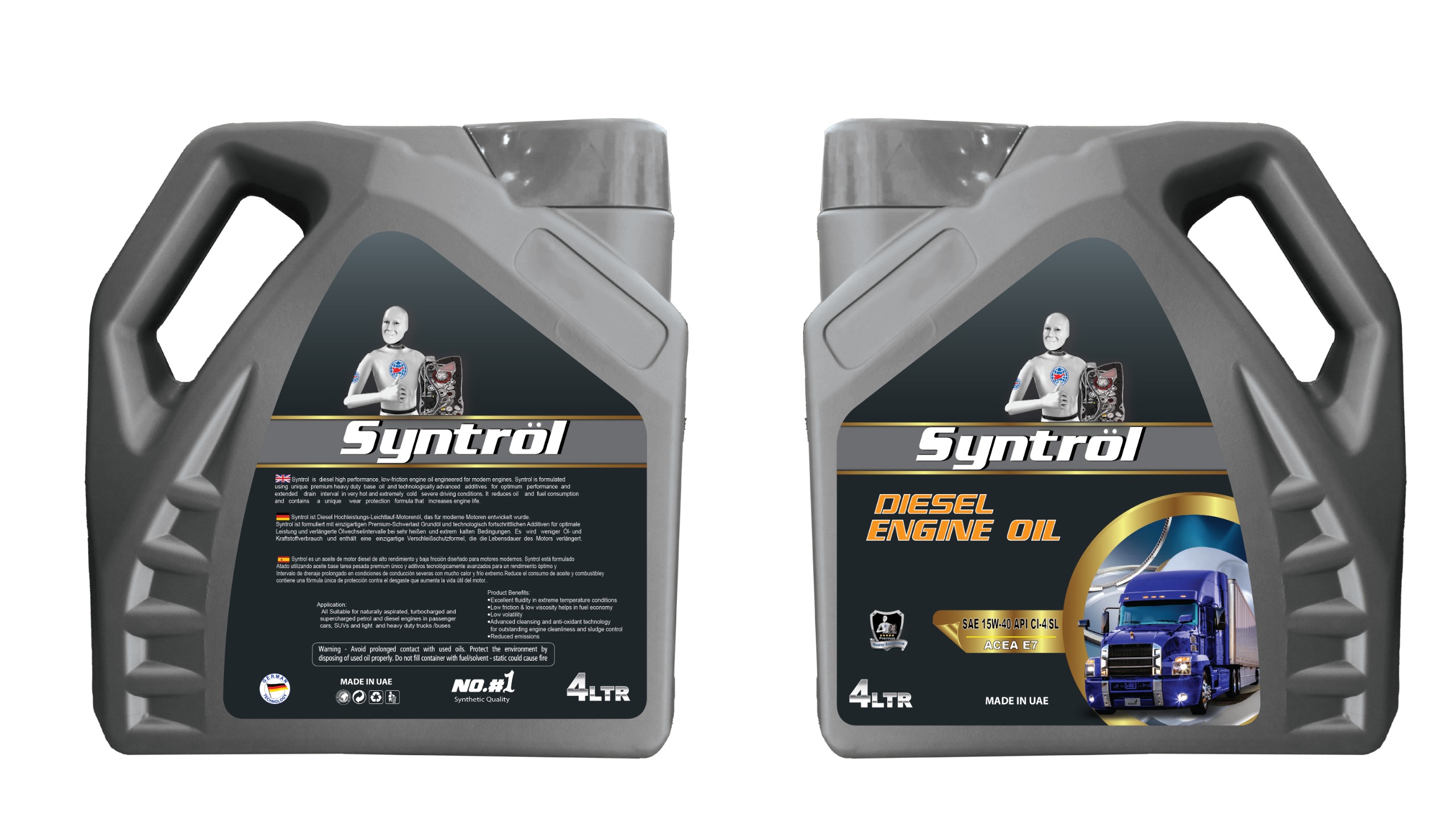 ACEITE 15W40 X 4 LT SYNTROL API CI-4/SL ACEA E7 SEMI SINTETICO                                                                                        