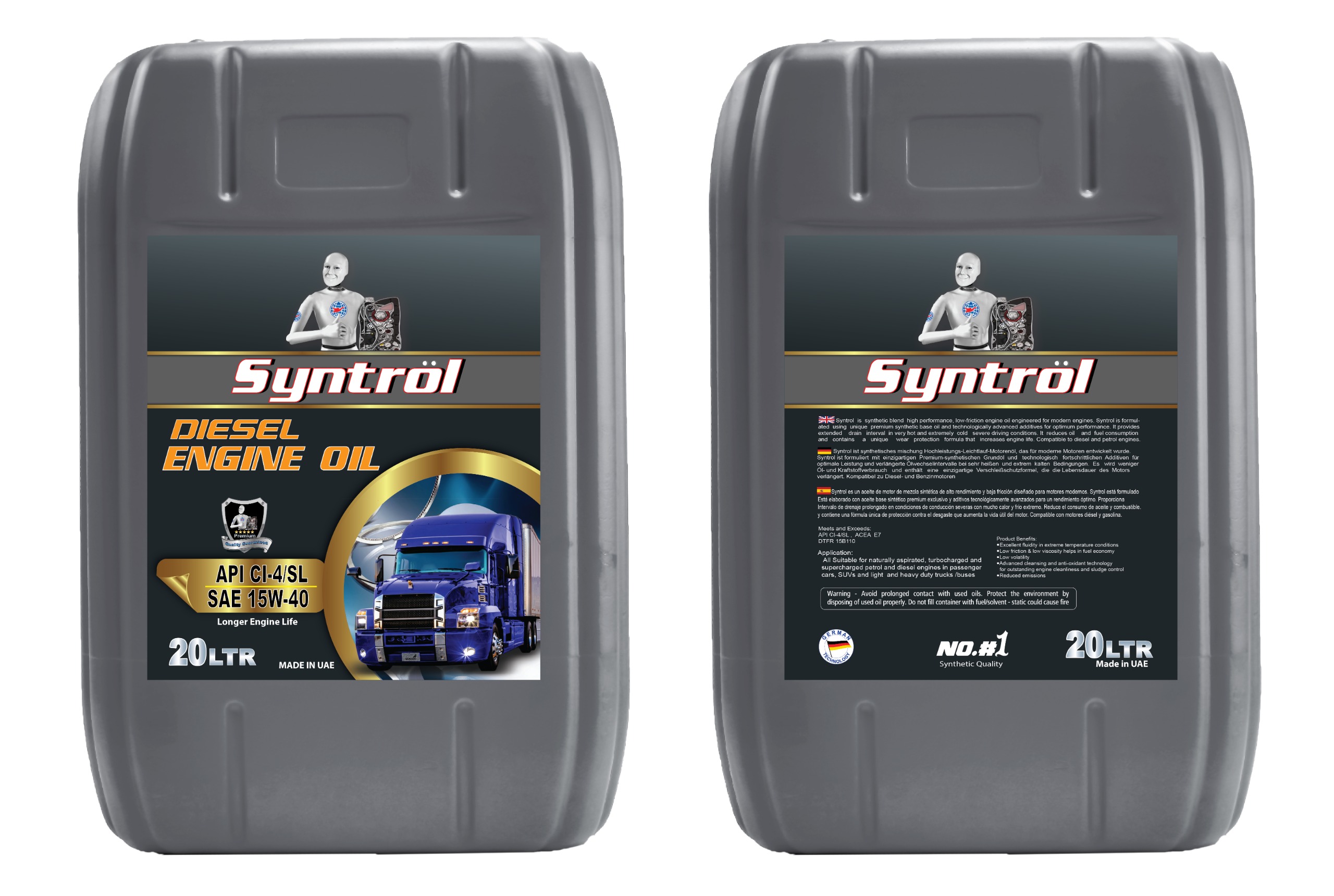 ACEITE 20W60 X 20 LTS SYNTROL API CI-4/SL ACEA E7 SINTETICO                                                                                           