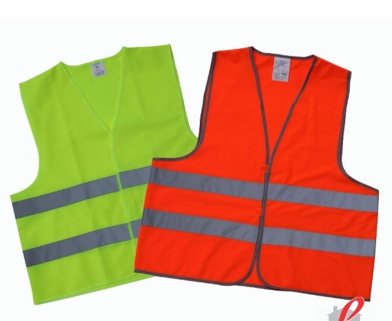CHALECO REFLECTIVO  C/VELCRO NARANJO ROPA                                                                                                             