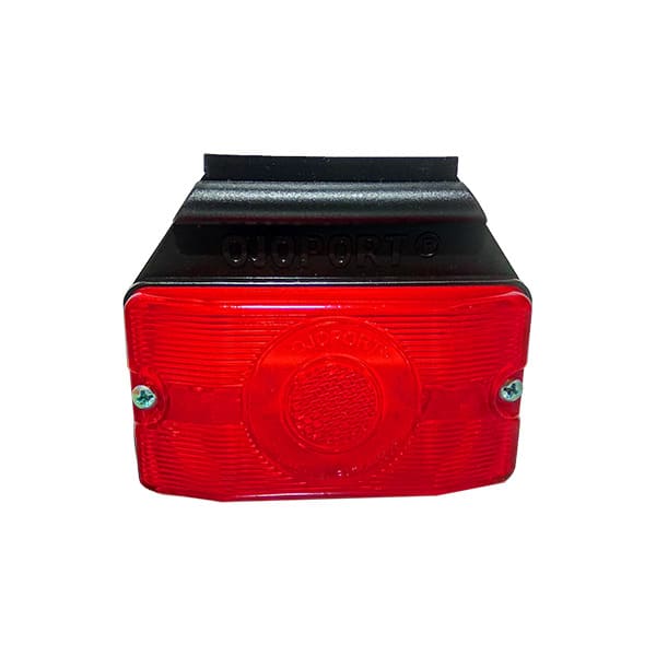 FAROL LATERAL C/SOPORTE ROJO BIVOLT MONTENEGRO                                                                                                        