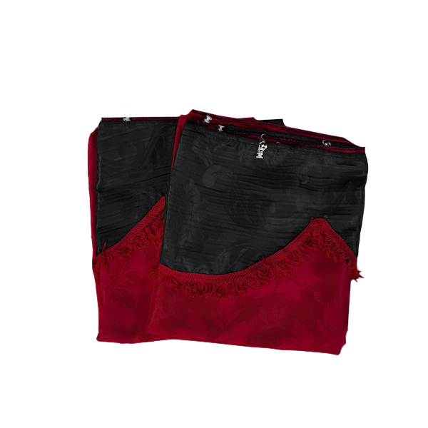 JUEGO CORTINAS 2 PIEZAS PUERTA-PARABRISA ROJA VW/FORD/MERCEDES                                                                                        