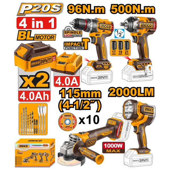 KIT A BATERIA 4PZAS BRUSHLESS                                                                                                                         