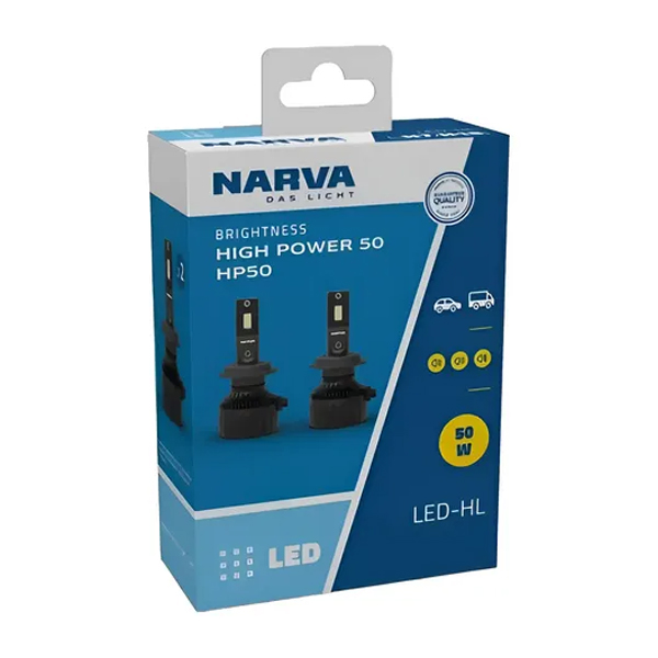 JUEGO 2 LAMPARAS LED HIGH POWER 50W H8/11/16 12/24V                                                                                                   