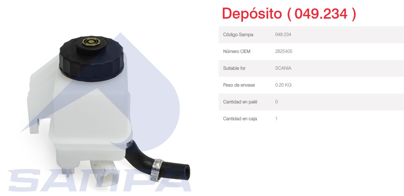 DEPOSITO SERVO EMBRAGUE SCANIA FTE OEM 2825405 - 1878943 - 2340075