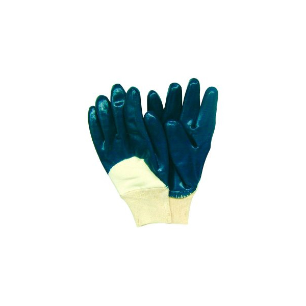 GUANTES DE CUERO Y LONA REFORZADOS                                                                                                                    