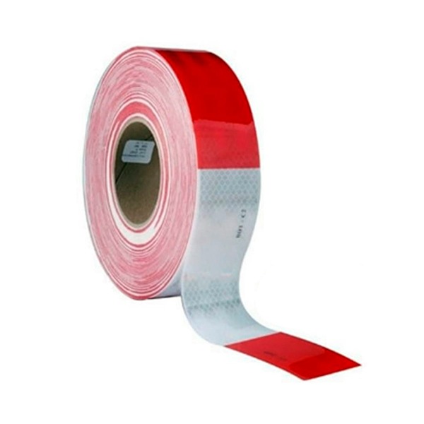 CINTA REFLECTIVA ROJO/BLANCA 45.7MT