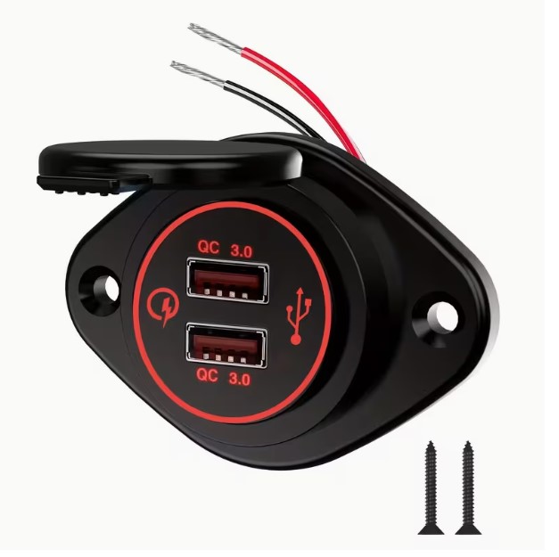 CARGADOR USB 12/24 EMBUTIR