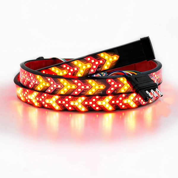 CINTA LED DINAMICA SEÑALERO FRENO POSICION 1.2 MT ANCHO 20MM                                                                                          