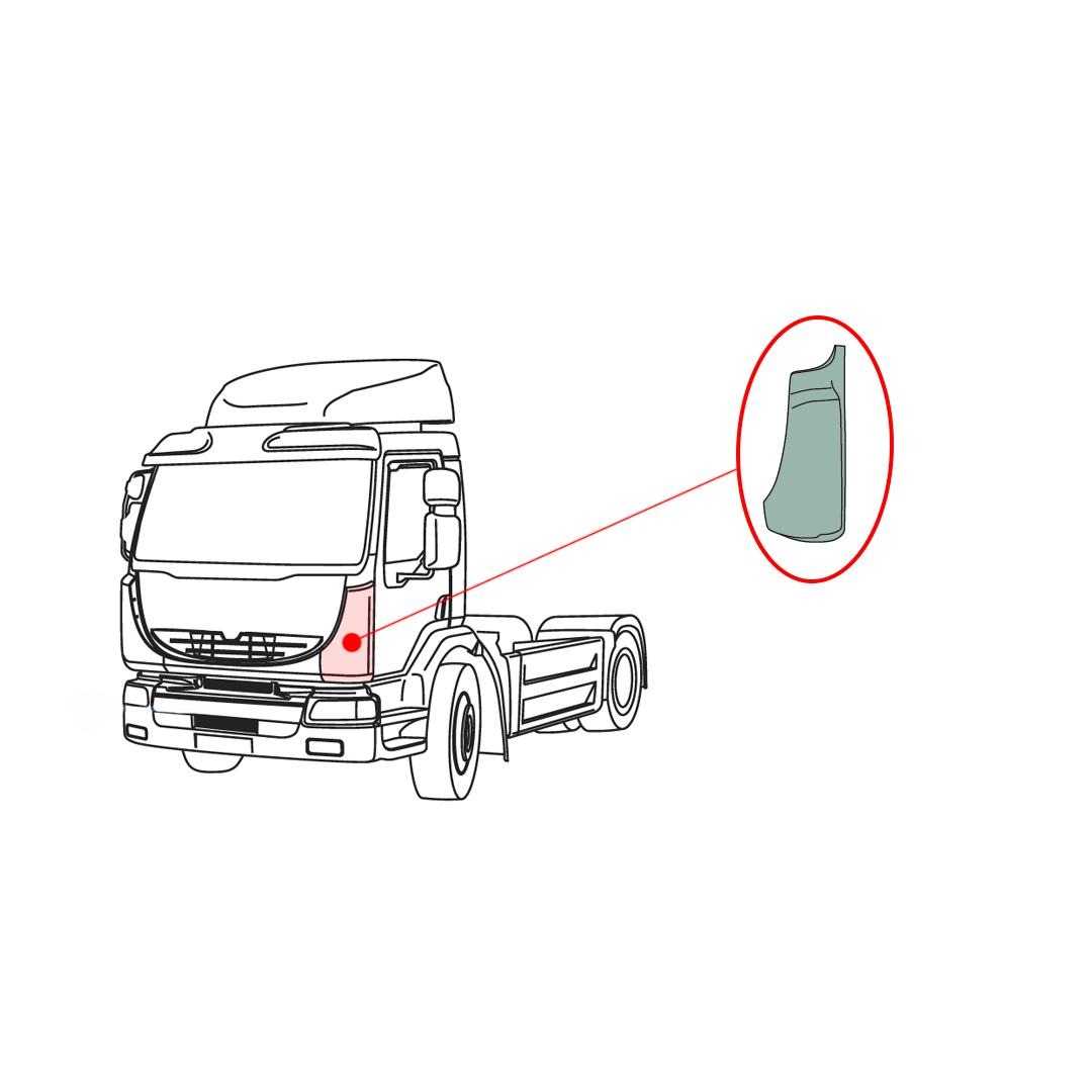 DEFLECTOR CONDUCTO DE AIRE IZQUIERDO RENAULT MIDLUM 5010578659                                                                                        