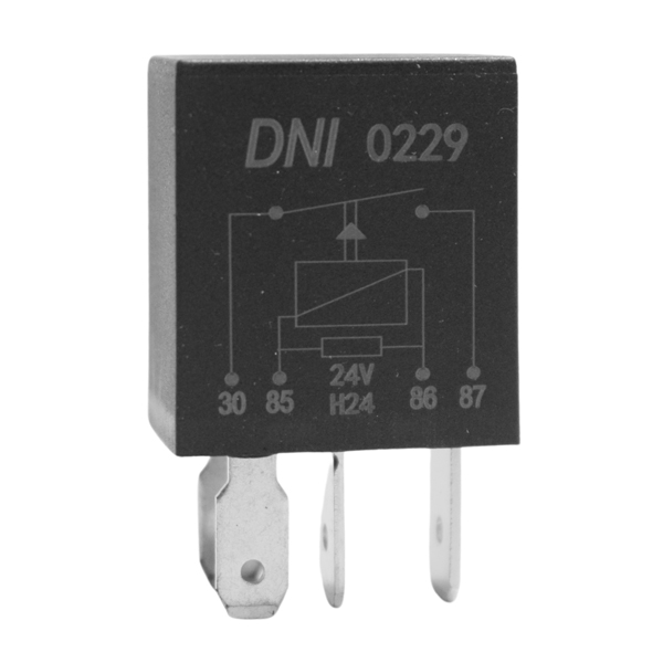 MINI RELEI AUXILIAR 24V 30AMP 4 TERMINALES                                                                                                            