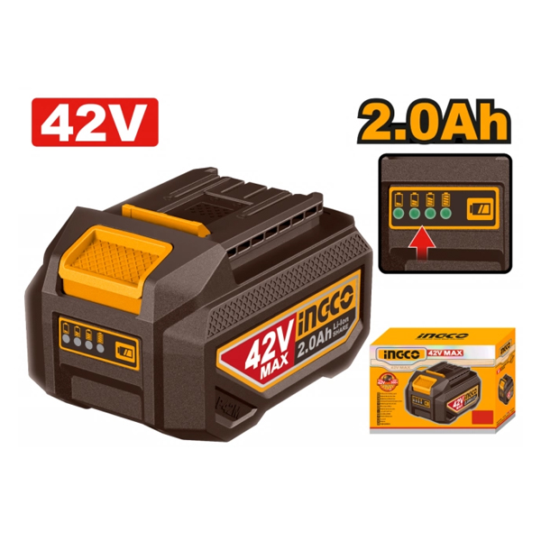 BATERIA 42V 2.0AH LITIO PARA LINEA P42M INGCO                                                                                                         