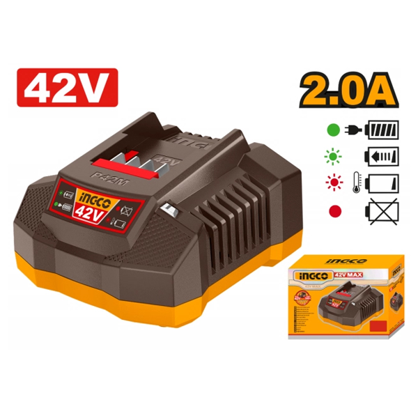 CARGADOR BATERIA 42V 2.0A PARA LINEA P42M INGCO                                                                                                       