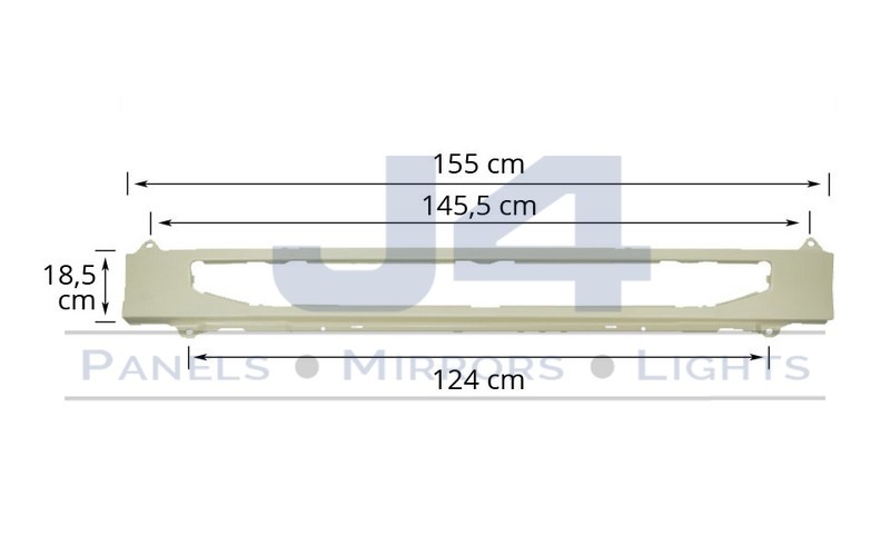 PROTECTOR CENTRAL PARAGOLPE SCANIA S4/S5 OEM 1890728 GBP04-S-020
