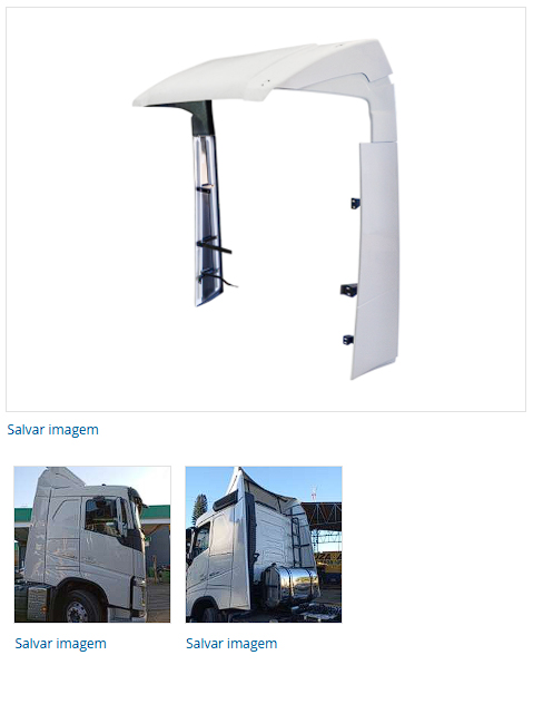 DEFLECTOR DE AIRE VOLVO FH 2015 EN ADELANTE CABINA BAJA                                                                                               