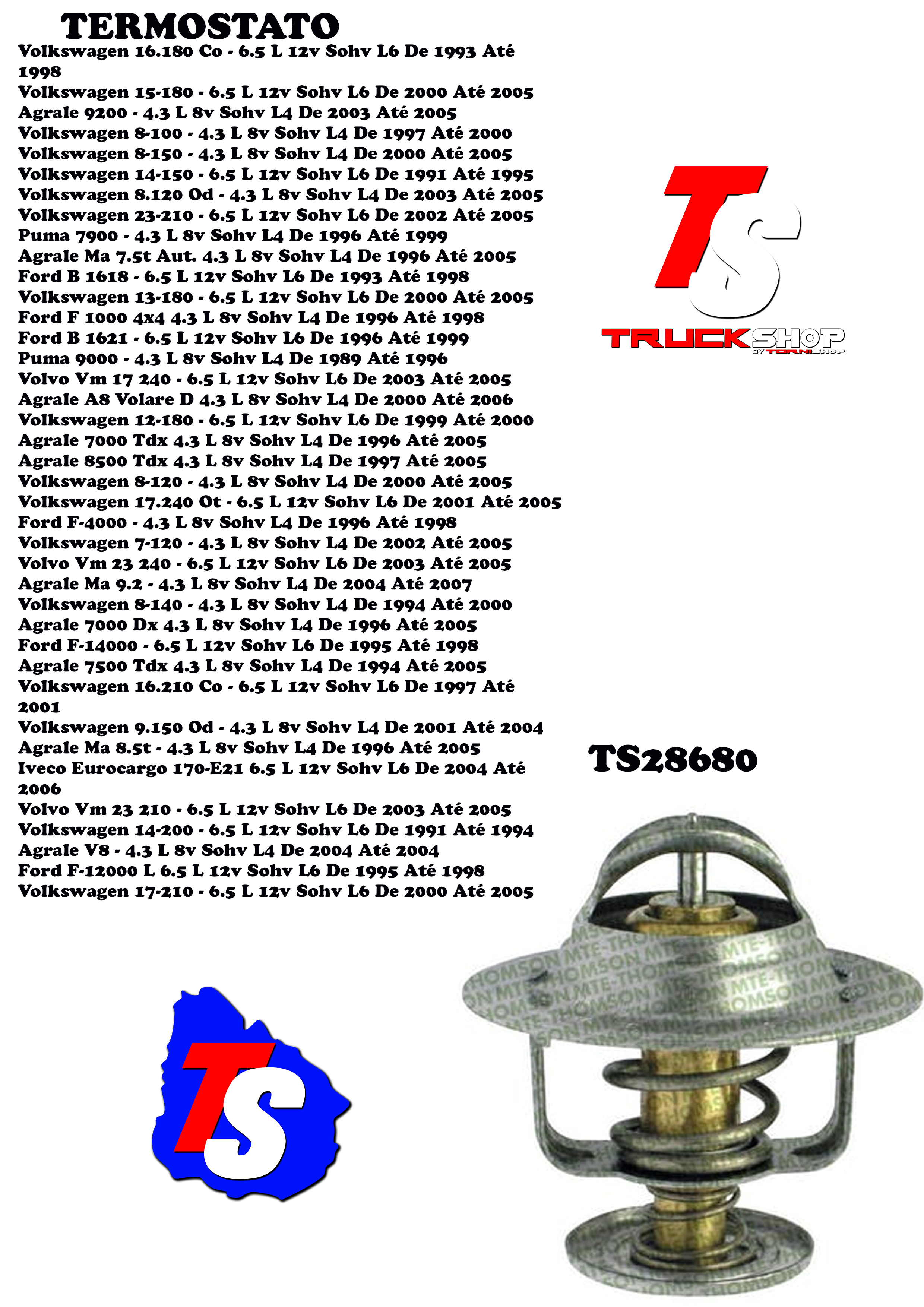 TERMOSTATO MWM FORD / VW                                                                                                                              