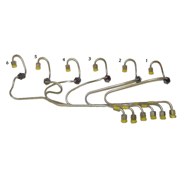 JGO CAÑOS INYECCION 6 TUBERÍAS DE INYECCION - MERCEDES BENZ OM366 OH 1315 - JUEGO ARMADO   CMD                                                        