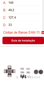 CRUCETA 49.20X139 MB/VOLVO SPL140-1X 0004103931 ZM3500121                                                                                             