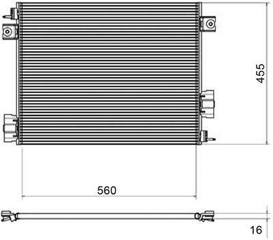 RADIADOR AIRE ACONDICIONADO VW CONSTELLATION OEM 2R2820413B                                                                                           