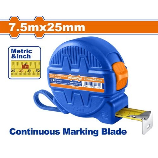 CINTA METRICA 7.5MT X 25MM WADFOW                                                                                                                     