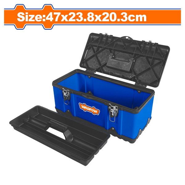 CAJA HERRAMIENTA METAL Y PLASTICO 19 PULGADAS WADFOW                                                                                                  