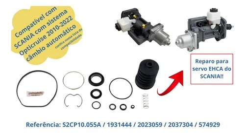 REPARO SERVO EMBRAGUE OPTICRUISE SCANIA 6/7 FTE